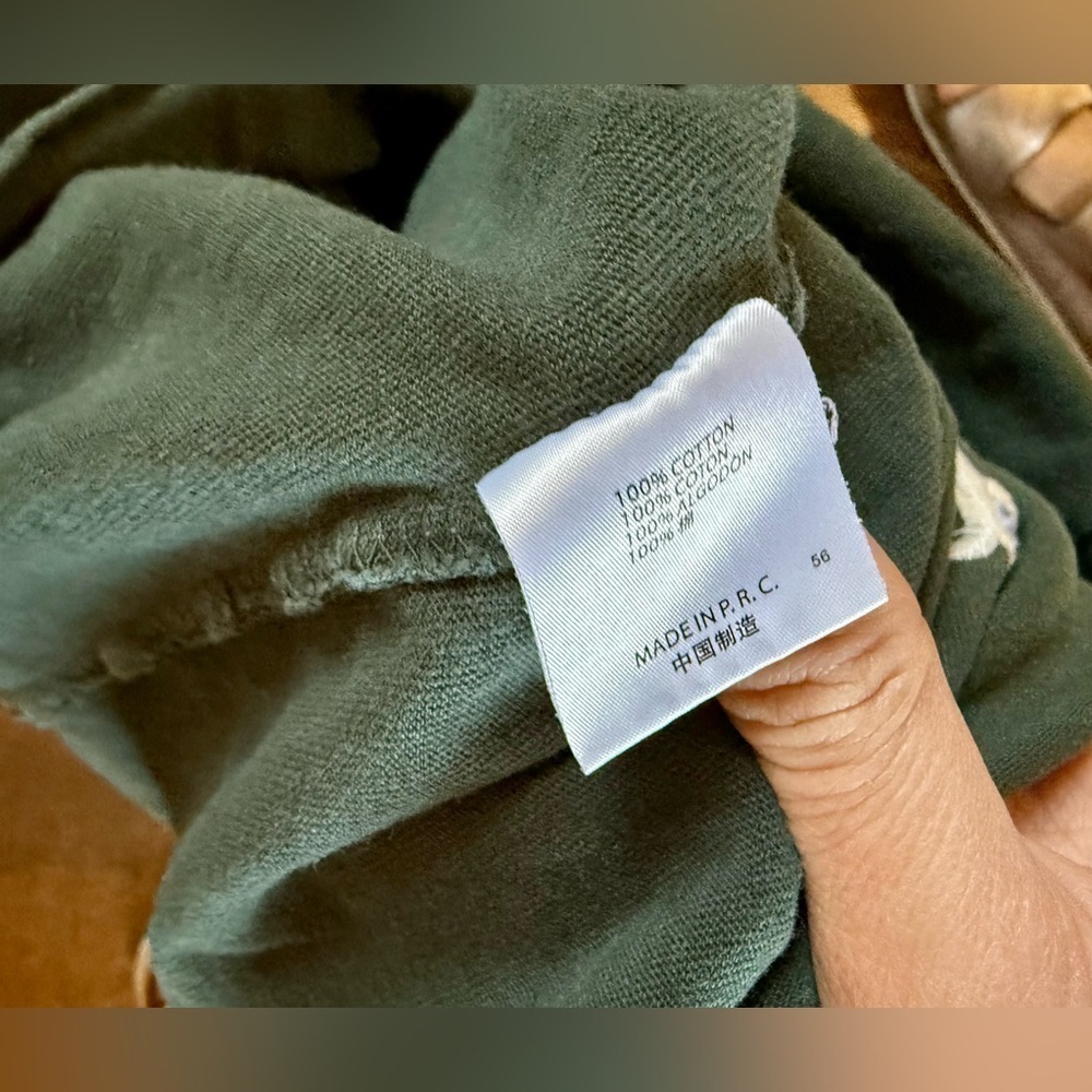 Aspen green Brandy Melville crew neck cropped t shirt - Picture 2 of 5